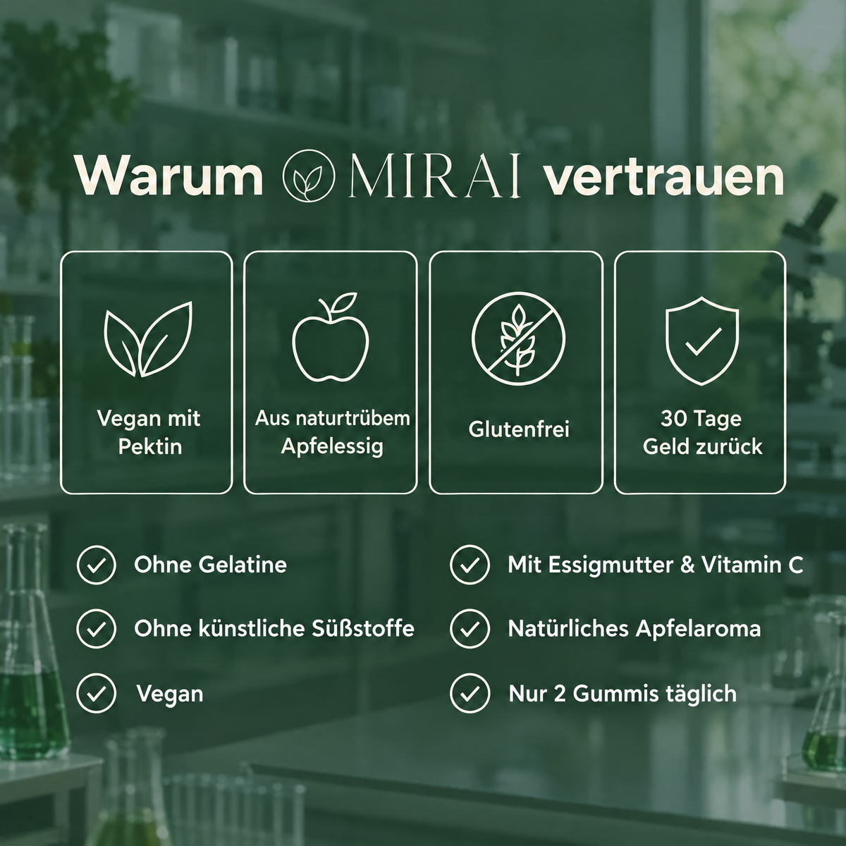 Mirai Apfelessig Gummies
